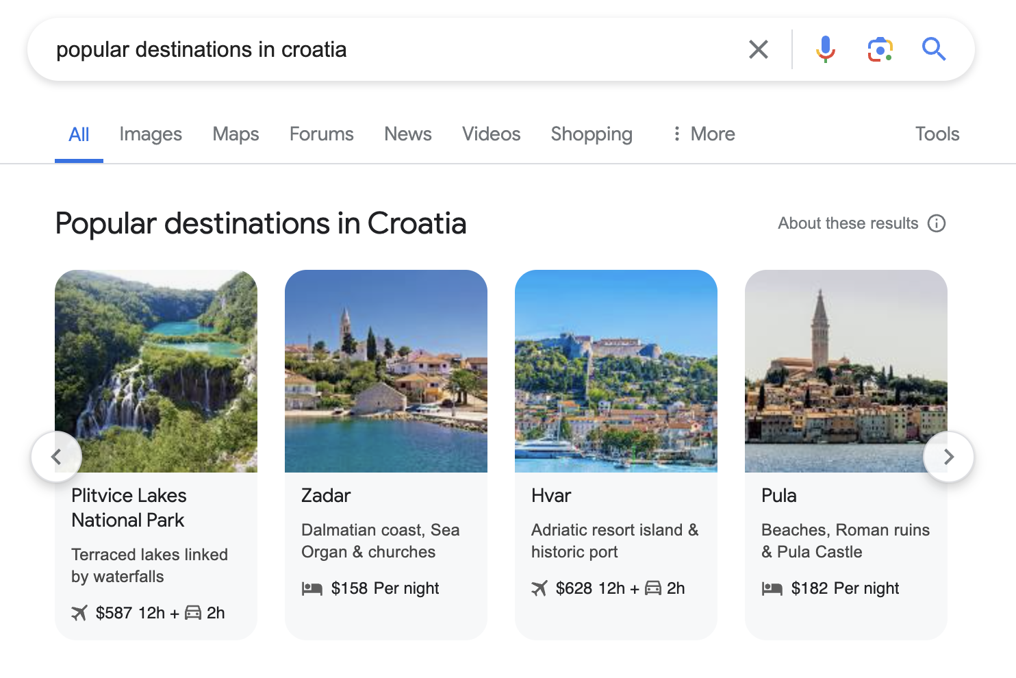 Popular Destinations