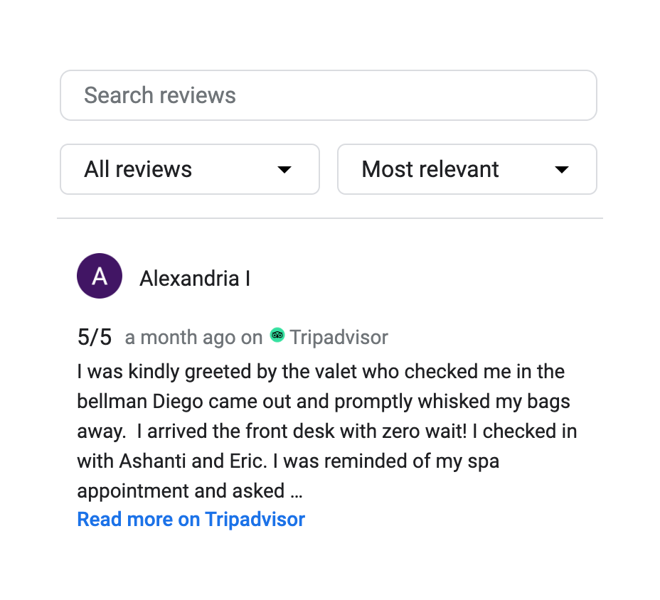 Google Maps Reviews API